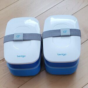 Bentgo Classic Blue and White Lunch Box Set of 2